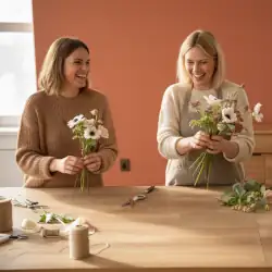 Atelier floral autour de moi, Gorges et Clisson pour Evjf, anniversaire, teambulding. La fleur apporte une paix céleste pour un bon rapport qualité prix.